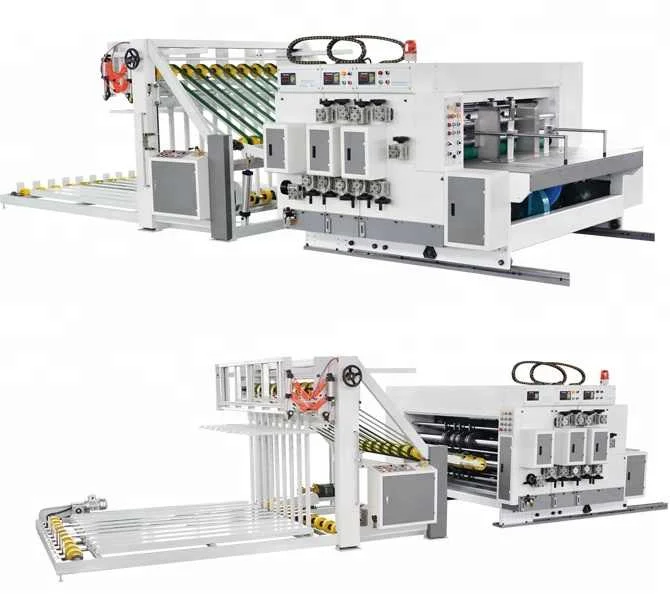 QH PACK corrugated  cardboard mini size flexo  printing slotter machine  / flexo printer slotter machine