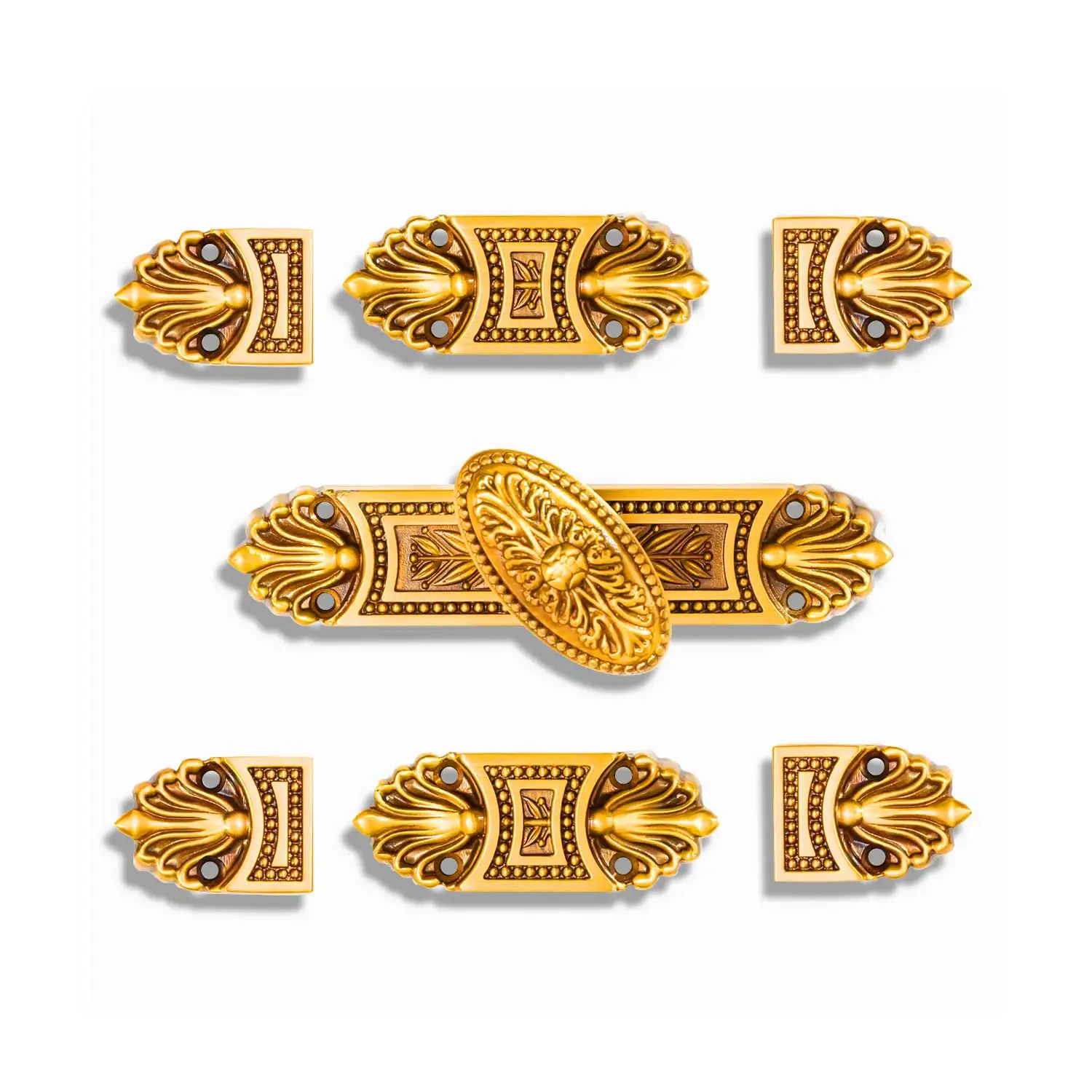 European Luxury Cremone Bolt for Wooden Doors Custom Length Brass Material for Villas - BCM-68311