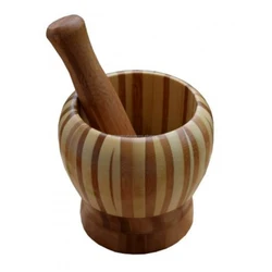 New design White Granite Mortars And Pestles  Natural wooden  Mortars And Pestles