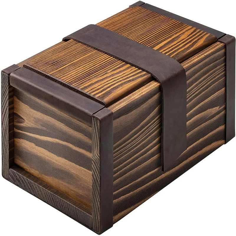 Walnut Stash Box Kit with Lock Luxury Wooden Stash Box with Rolling Tray
