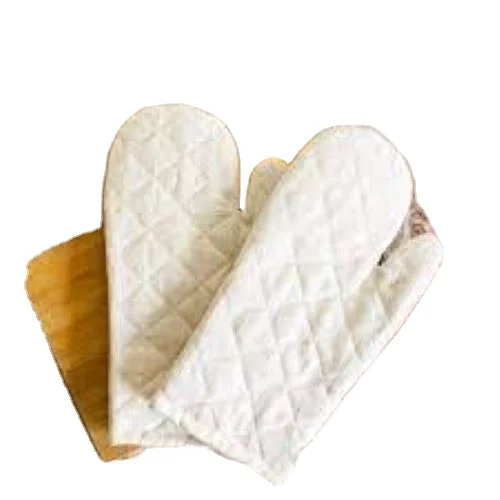 Soft Cotton Linen Kitchen Heat Resistant Oven Mitt At Sublimation Blank Cotton Fabric Oven Glove At OEM Print Custom Oven Mitts