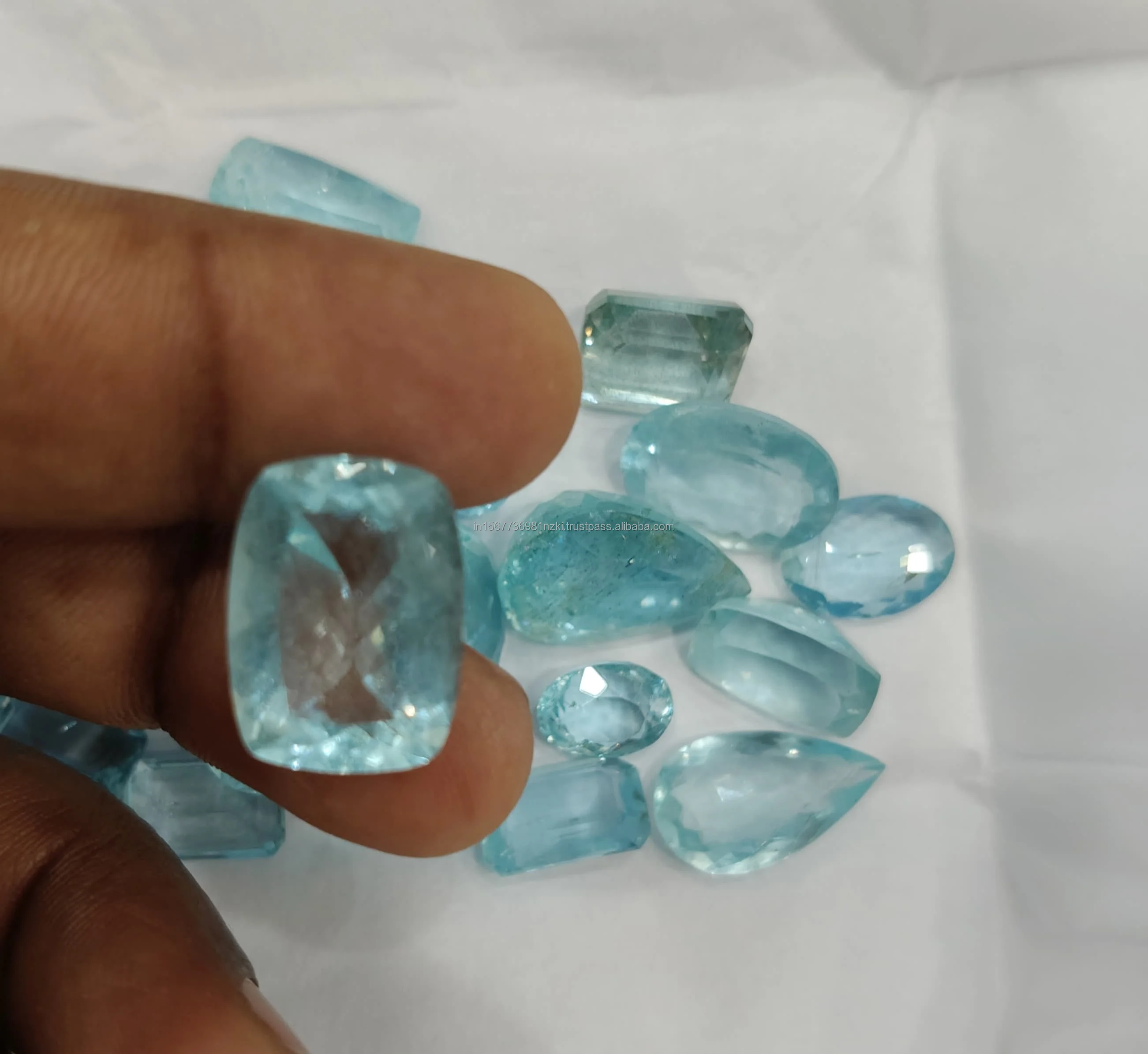 Gorgeous Natural Aquamarine Perfect for Jewelry Wholesale Genuine Natural Brazilian Blue Aquamarine Loose Gemstone Handmade