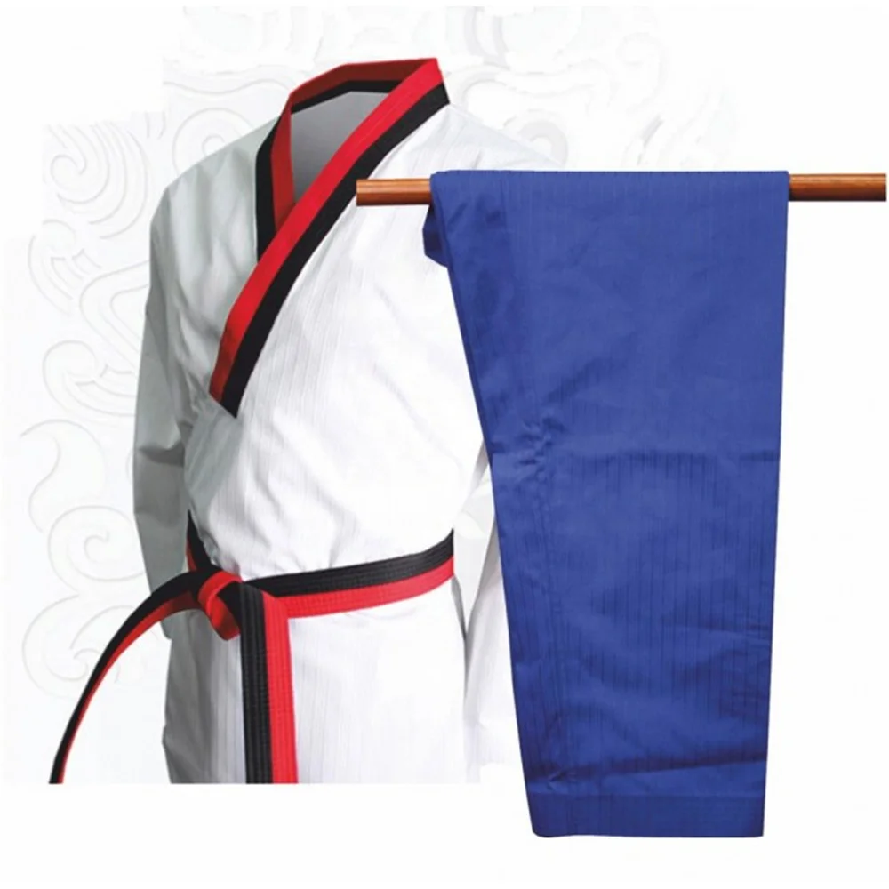  Униформа для тхэквондо из дышащего хлопка базовая униформа взрослых карате добока мужчин и женщин детей