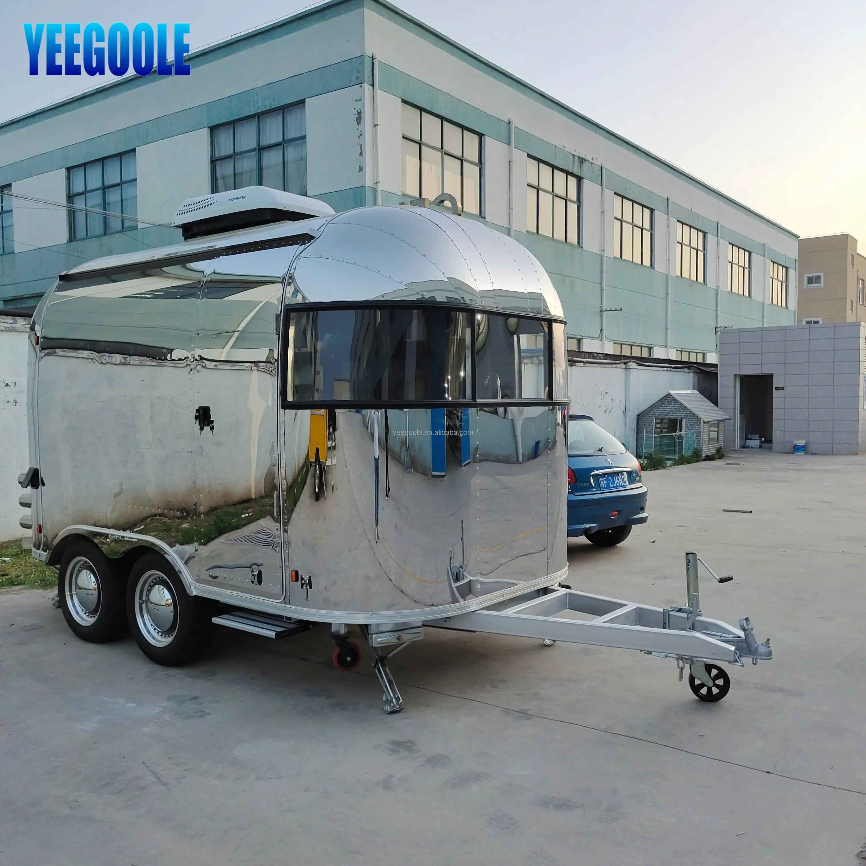 YG-TZ-66China food trailers used food truck shave ice cart kitchen van shop station mobile mover caravan trailers for sale  U L