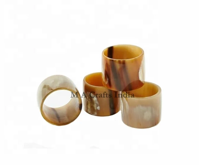 Высококачественное кольцо для салфеток из натурального рога буйвола свадебного украшения