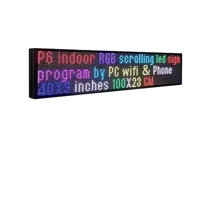 P10 RGB Полноцветный наружный прокручивающийся дисплей высокой яркости светодиодный рекламный знак программируемый экран