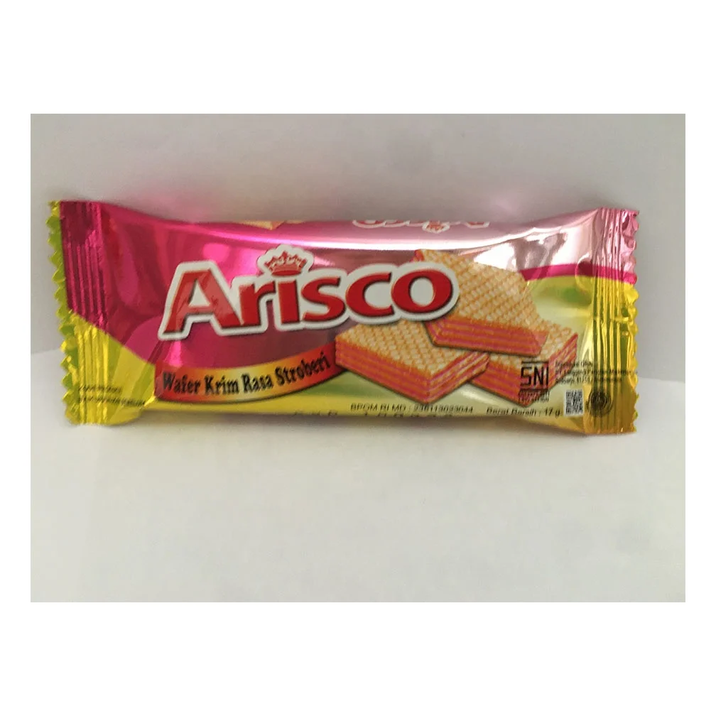 Hot Sell Wafer Biscuit Manufacture Chocolate, Strawberry 17 gr Crispy Crunchy OEM - Arisco