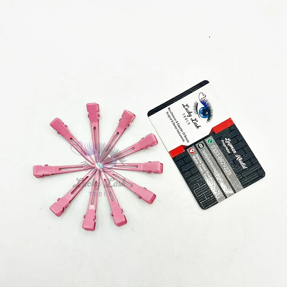 Clips & C Shape Hair Weave Needle In Pink Color Brazilian Hair Weft Extension Weaving Type Curved Thread Sewing Styling Tools