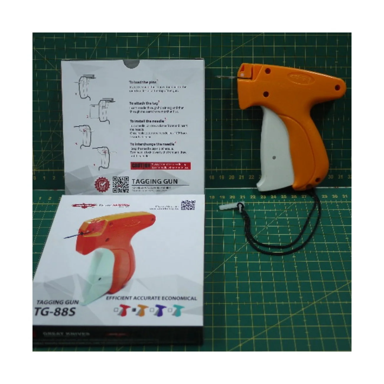 TG-88S TAGGIN GUN INDUSTRIAL SEWING MACHINE ACCESSORY LABEL and PIN MADE in TAIWAN
