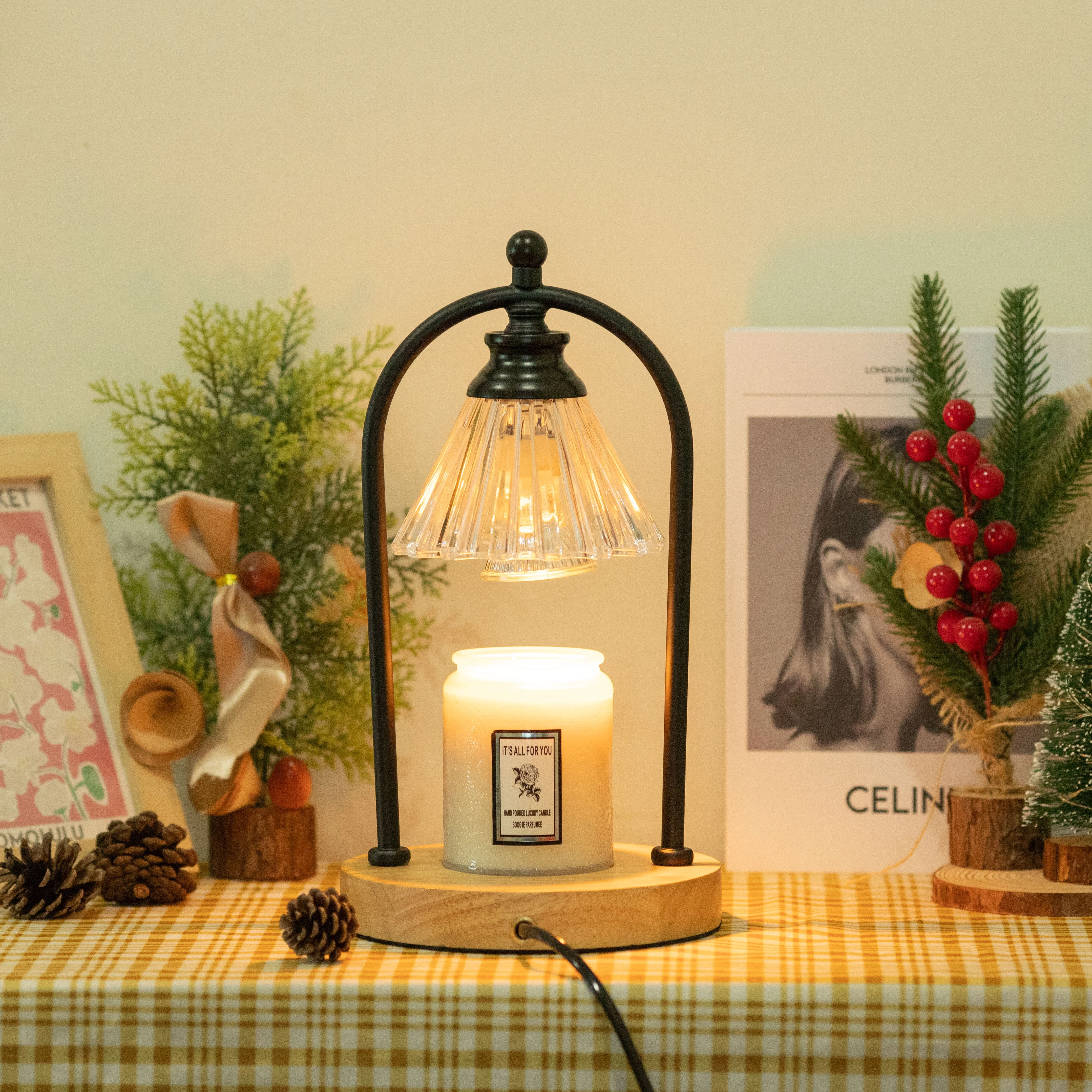 Whole smokeless electric adjustable sale  burners candle heater light lamp warmer electric candle warmer lamp