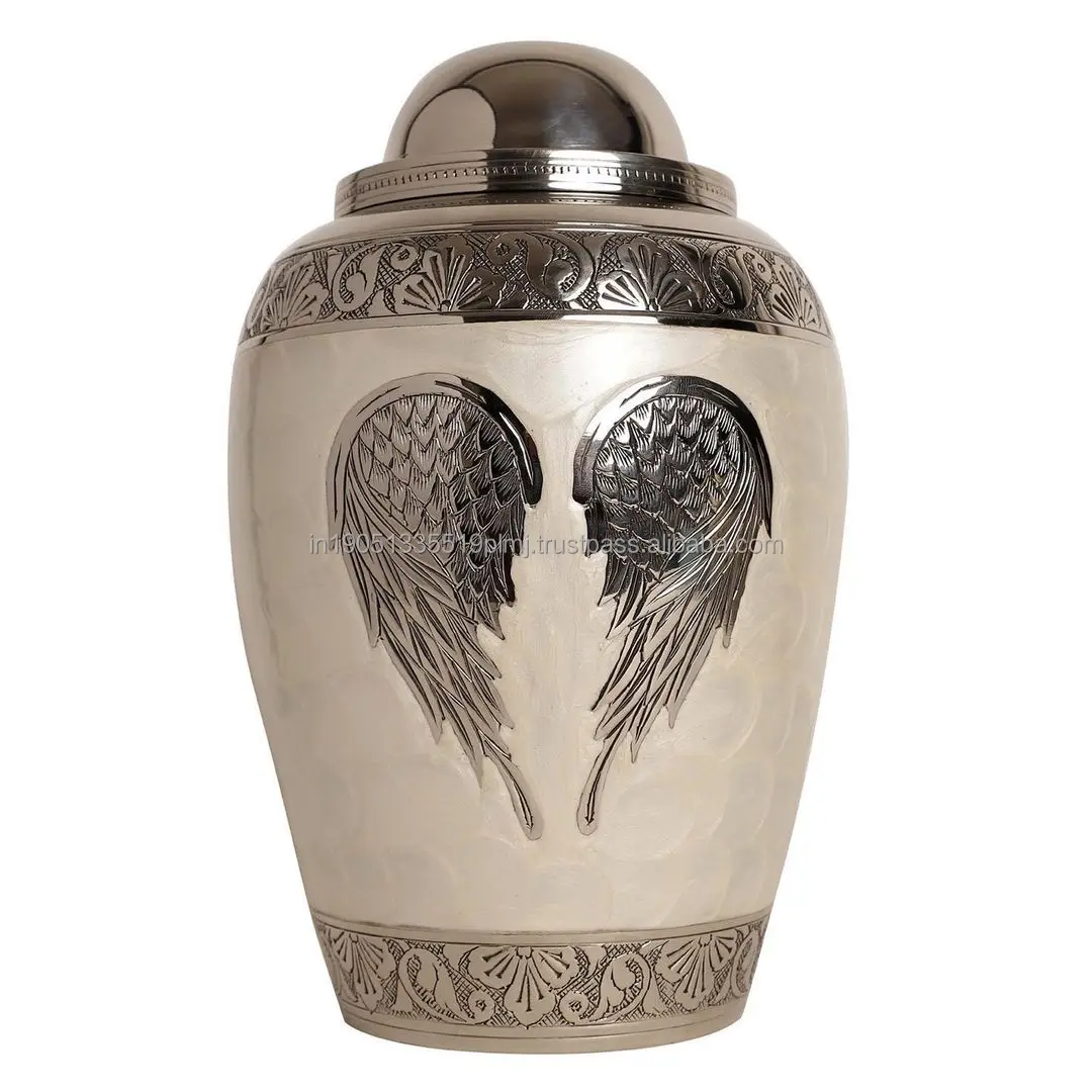 HIgh Quality Brass Engraved Metal Cremation Urns for Human & Pet Ashes With Best Quality Wholesale Pet Keepsake Urns From India