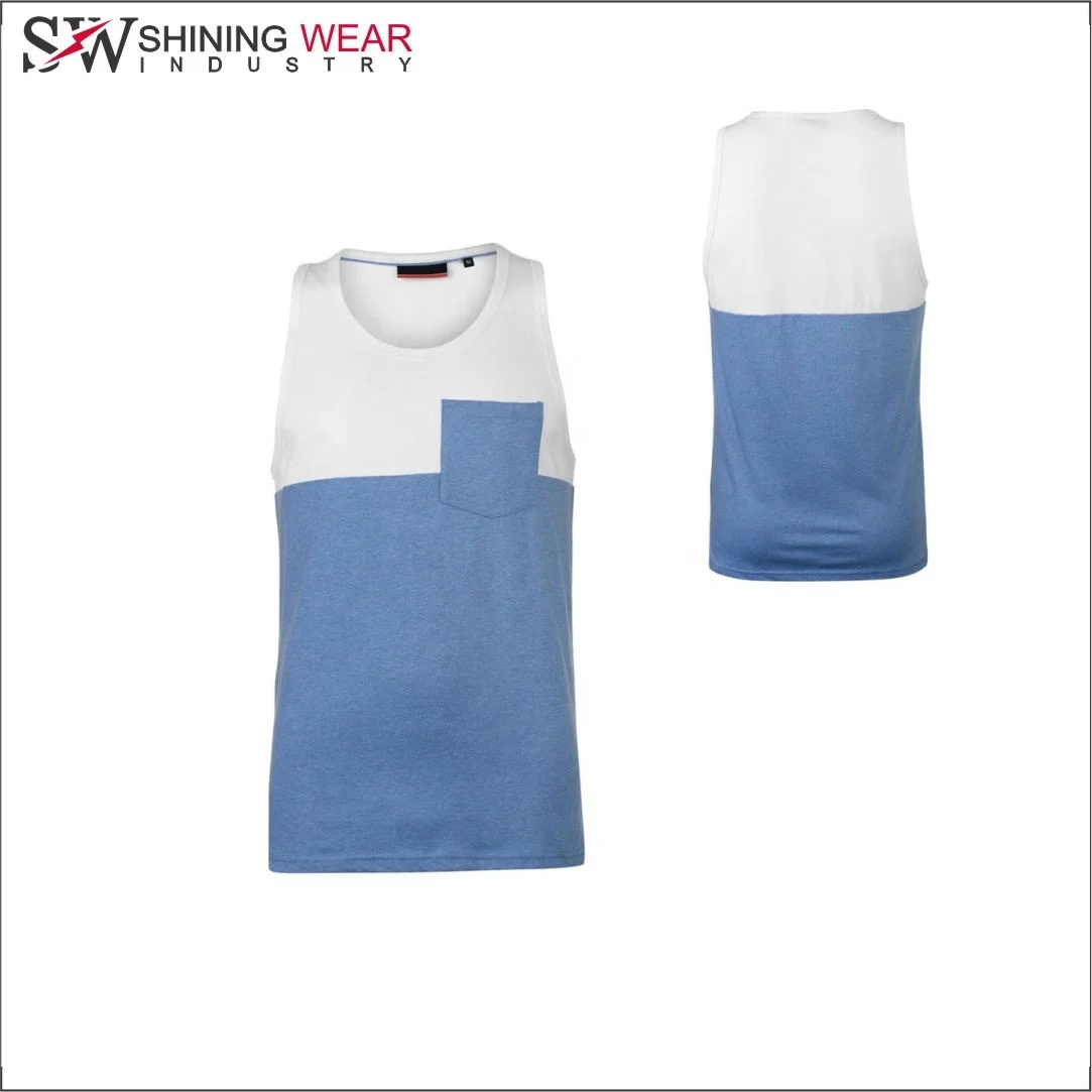 
Fashion Fitness Gym Custom Made Vests Summer Cotton Tank Top For Men 