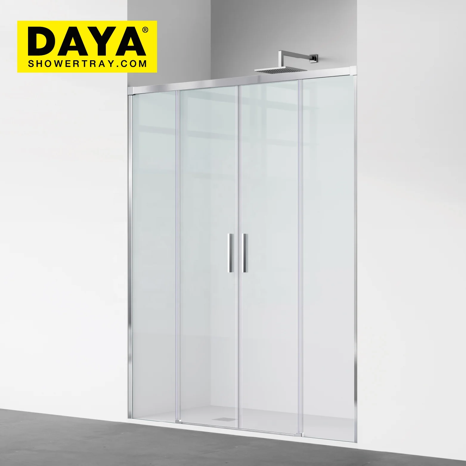 Simple Design Bathroom Shower Enclosure With Frame 6mm Shower Glass Door Tempered Glass Sliding Shower Door