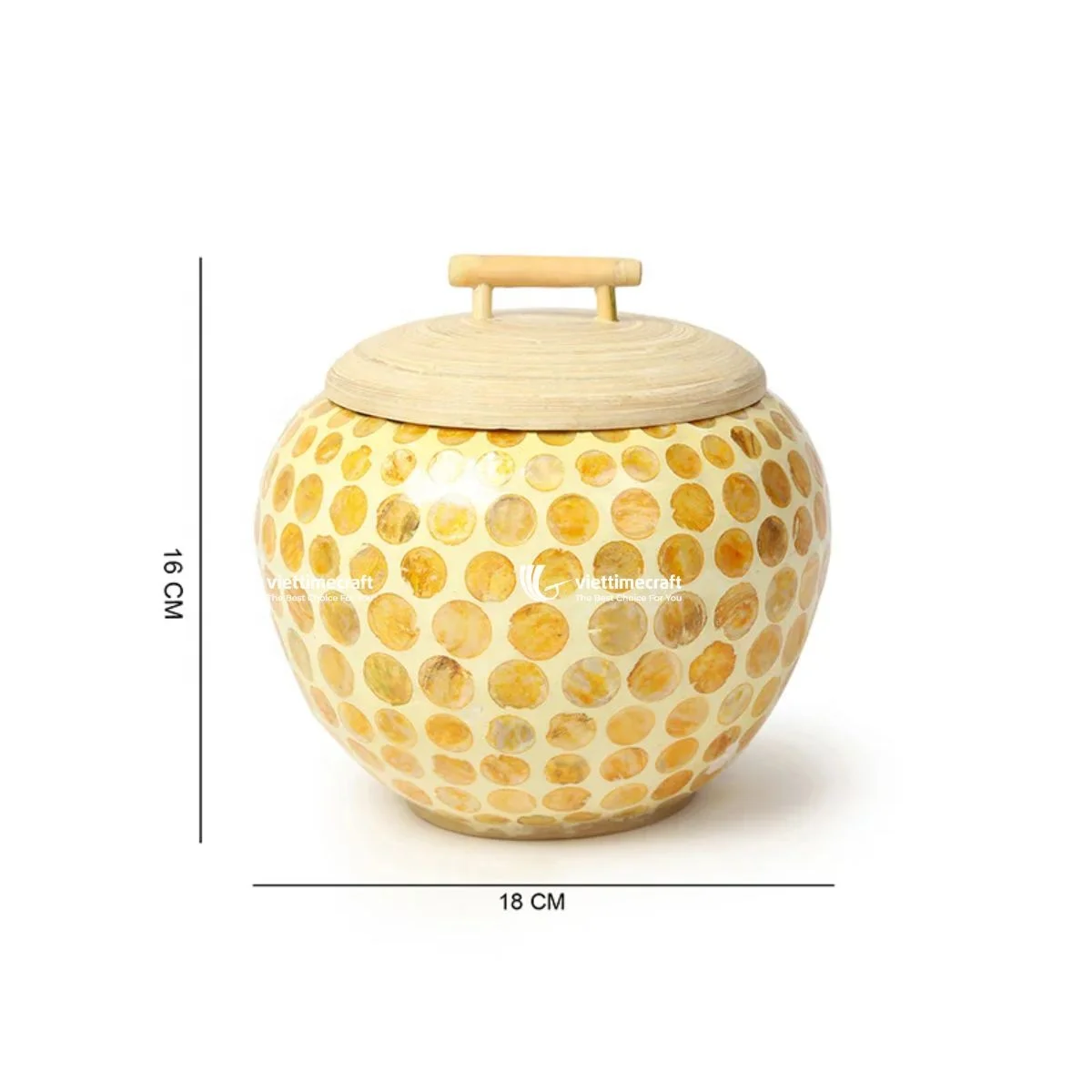 Контейнеры и банки для хранения на кухне Бамбуковая чаша из ракушек различных товаров коробка безделушек перламутровых банок