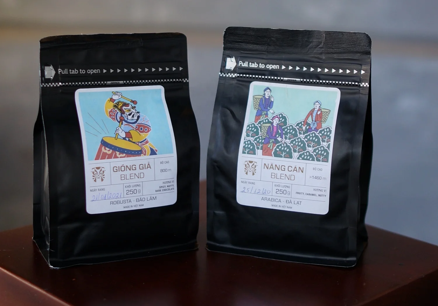Made In Da Lat Best Vietnamese Quality Whole Bean Robusta Roasted Coffee For Export - Giong Gia Coffee
