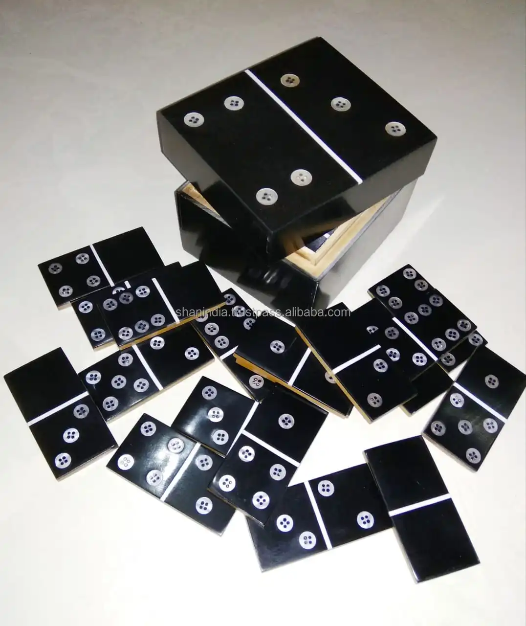 High quality handmade material normal size  modern resin domino games for homes