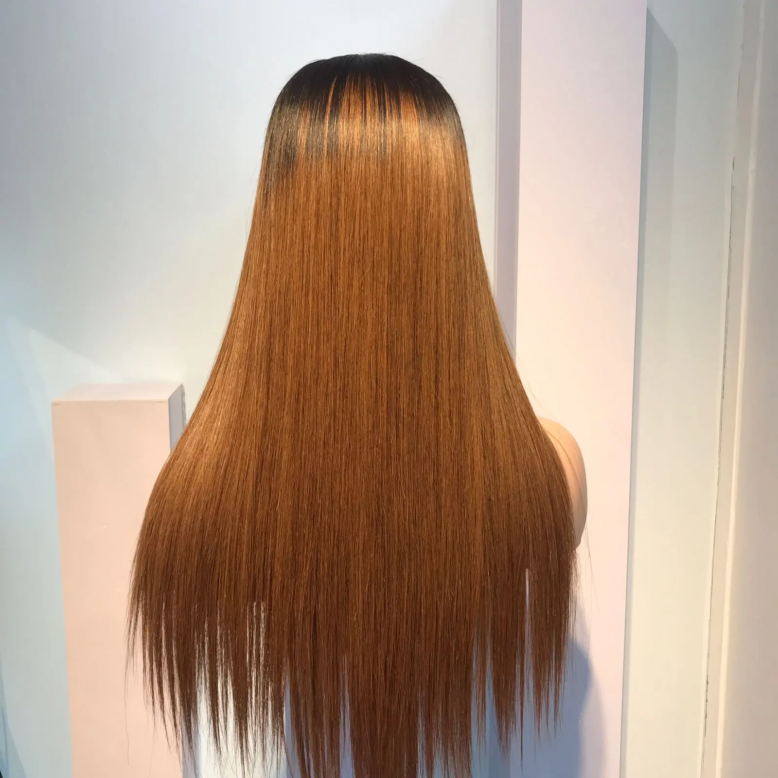Ombre коричневые шелковистые прямые двойные 100% сырые вьетнамские дешевые человеческие волосы парики оптом для наращивания