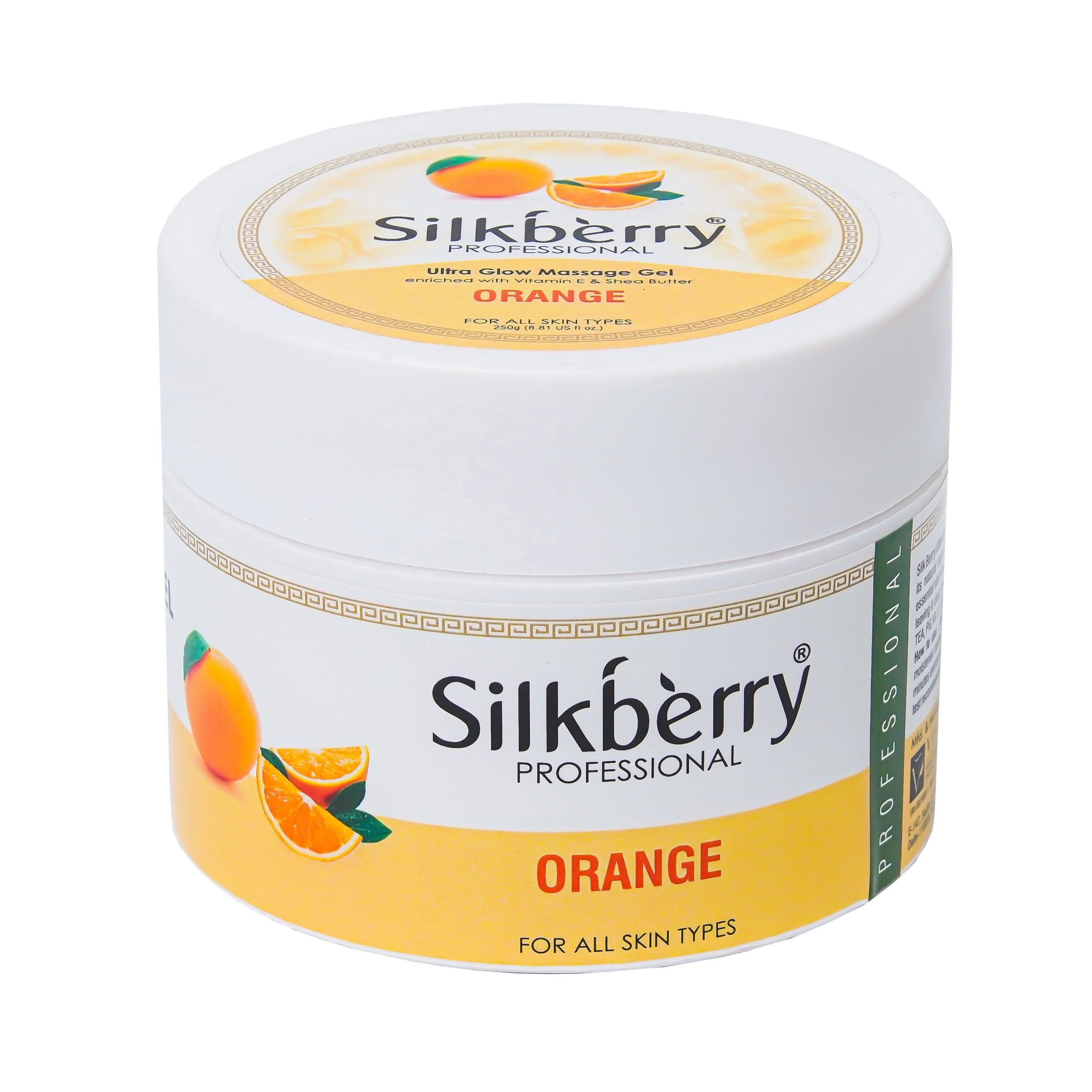Silkberry Orange Ultra Glow Massage Gel for Women 250g 900g Face, Body and Shoulder Massage with Massage Gel for Women Relaxing