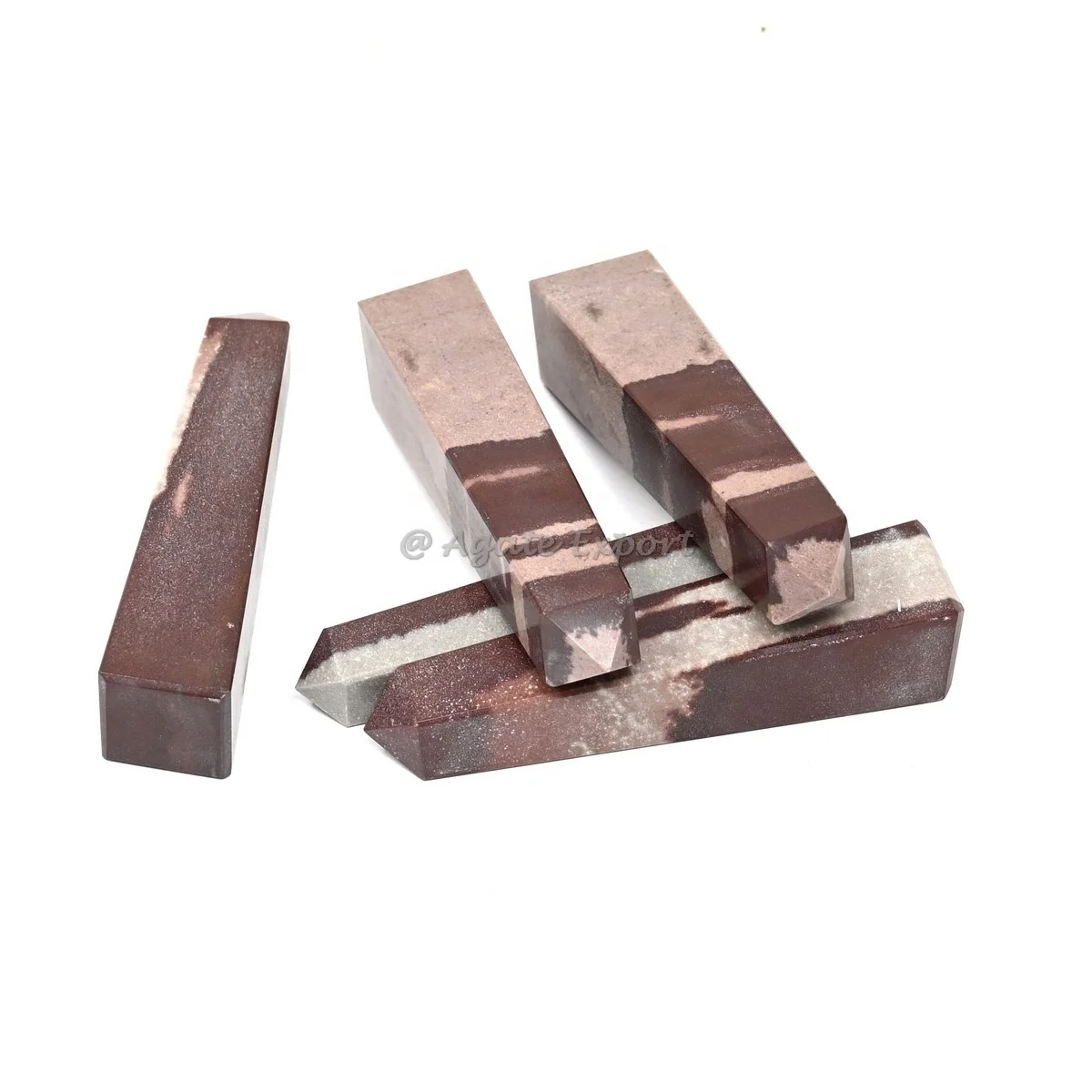 Narmada Stone Gemstone Tower Natural Spiritual Healing Point Gemstone Pillar Wand Feng Shui Semi-Precious Stone Crafts