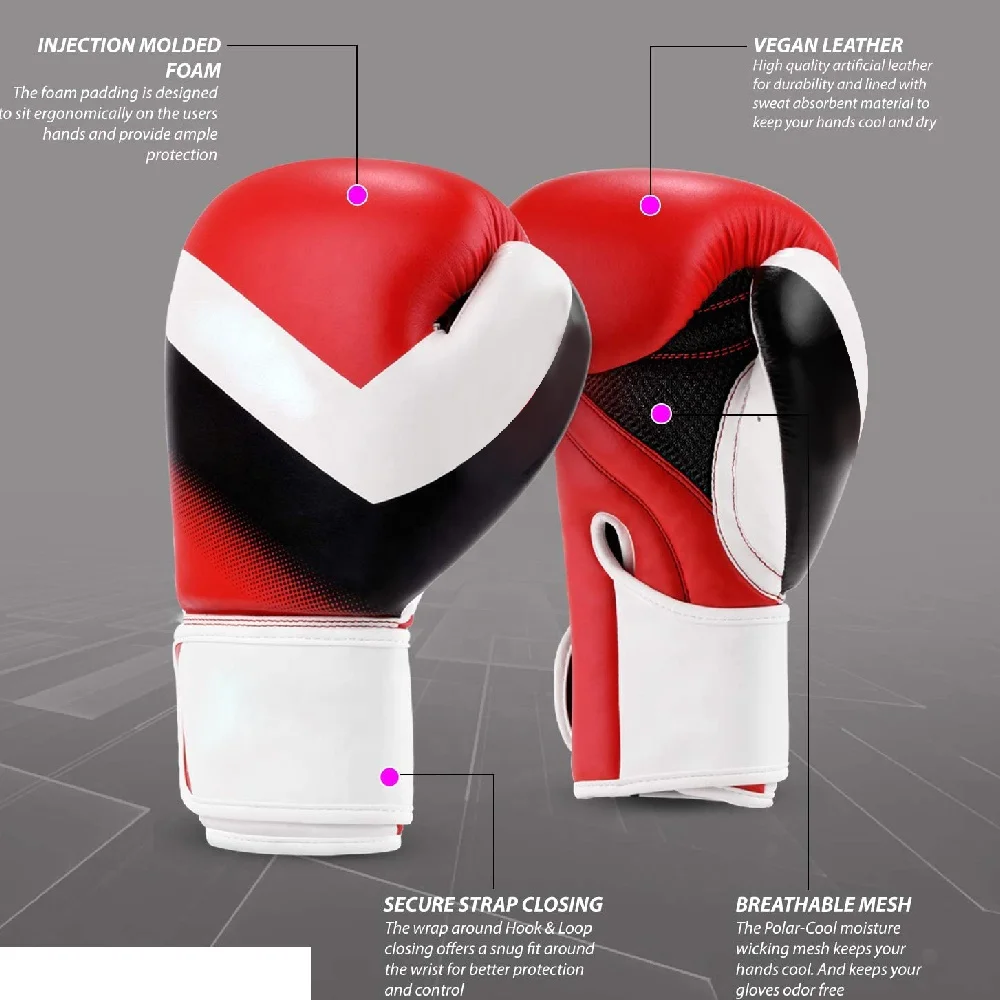Боксерские перчатки для прочных дырокол мужчин и женщин 10 унций 12 из двух частей литьевая пена