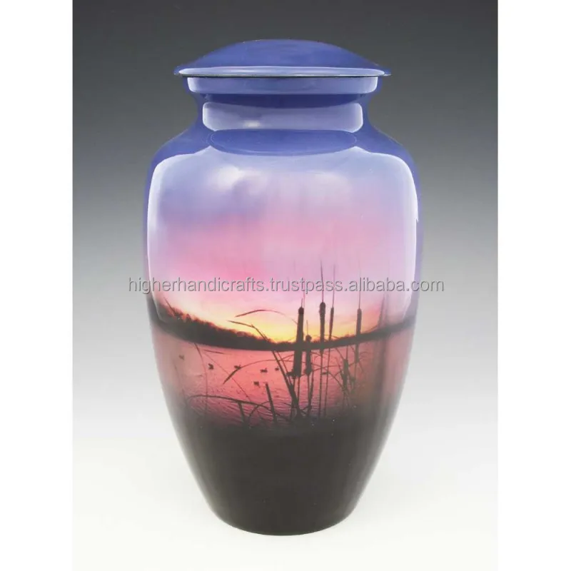 Electra Purple Adult Cremation Urn for Ashes Large Size for Adult Men Women Burial Urns Funeral Supplies