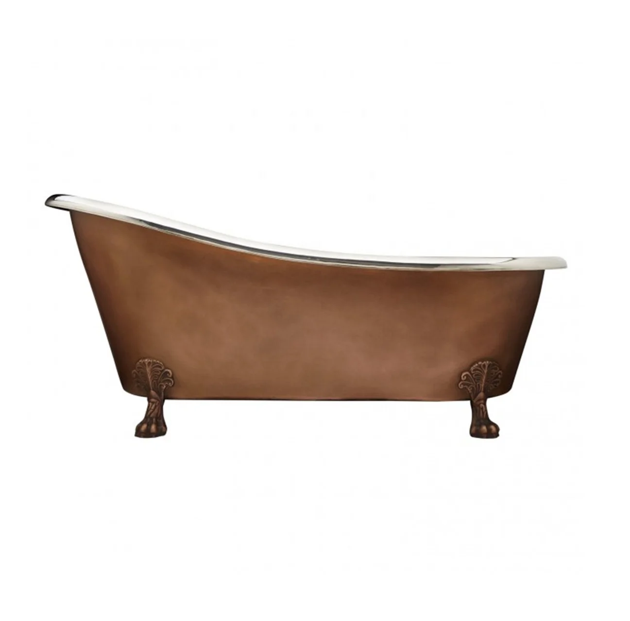 Copper Freestanding Bathtub Plain Nickel Mirror Luxurious New Copper Bathtub Handicrafts Copper Bathtub bulk wholesaler
