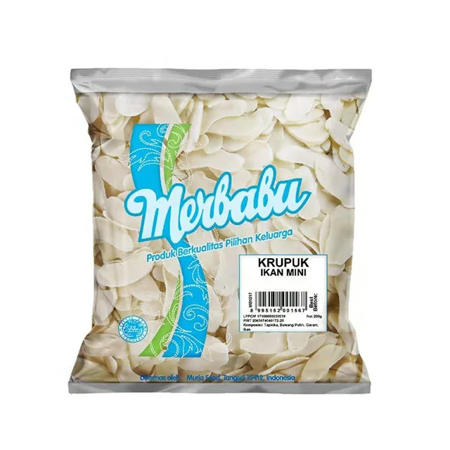 Indonesia Product Merbabu Kerupuk Ikan Mini Lebar Lezat Cracker Fish Crispy Snack Food