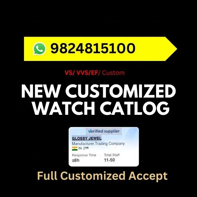 Full White VVS Moissanite Diamond Watch Luxury Customize Hip Hop Mechanical Watch With GRA Certification