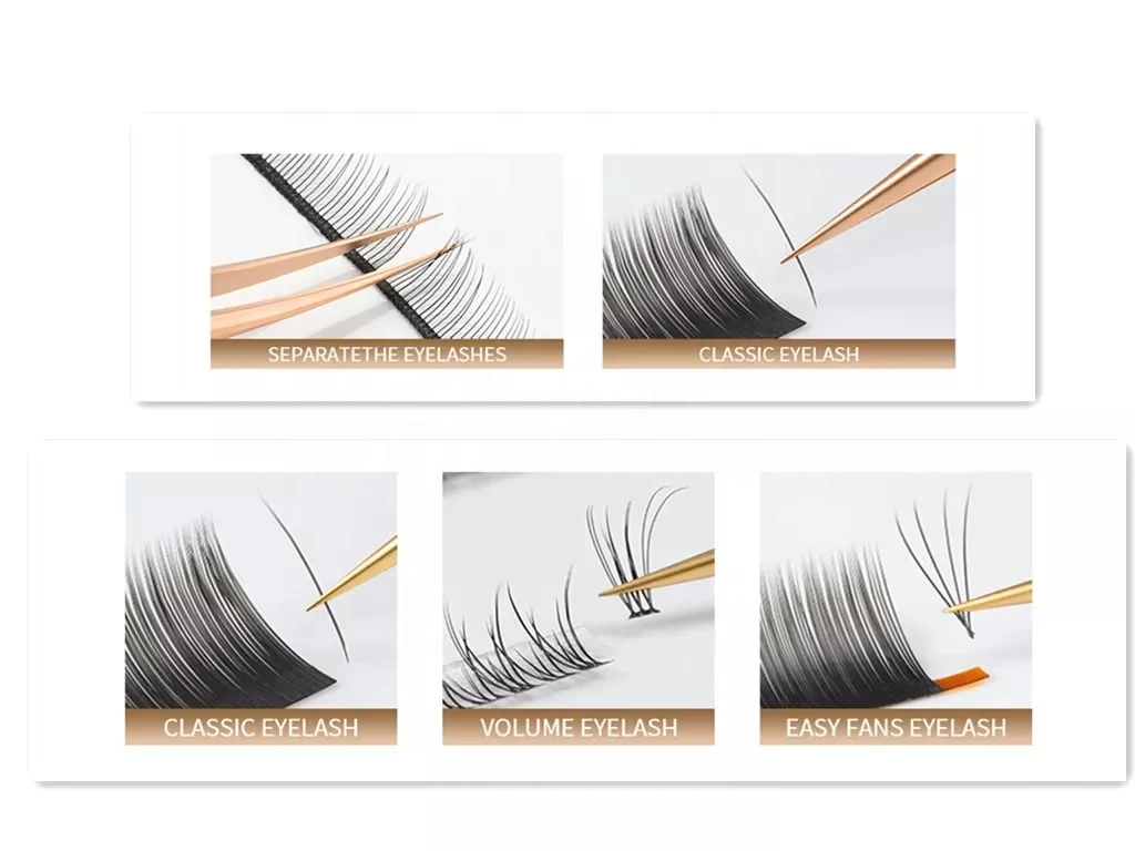 Custom Stainless Steel Eyelash Extension Tweezers with logo Straight Slant Curved Volume Lash Tweezer Set Private Label