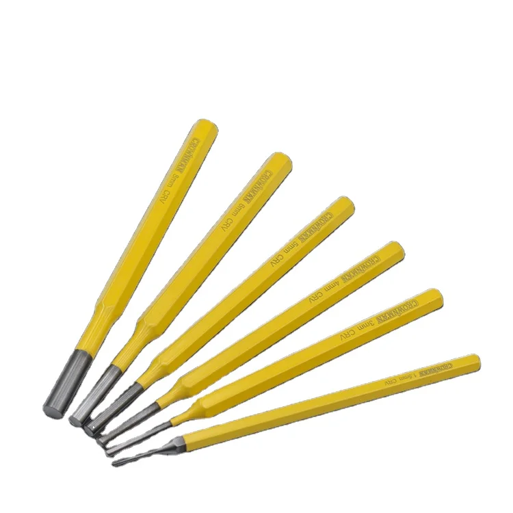 CROWNMAN Masonry & Painting 6pcs cold chisel & punch set
