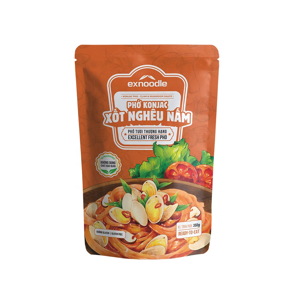Vietnamese Flavor Seasoning  Konjac Pho - Clam & Mushroom Sauce Ready-to-eat  For Yummy Meal High Quality