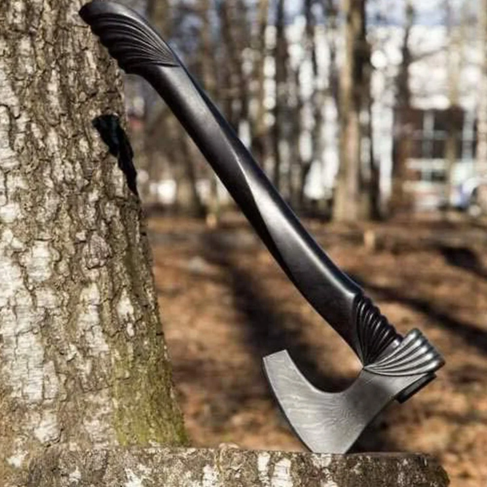  Пексмоо! Оптовая продажа охотничий Топор Ручной работы на заказ 14 дюймов из дамасской стали для охоты викингов Ручная ковка кемпинга тактический дамасский топор