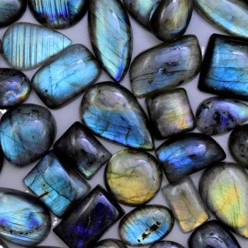faceted blue flashy Labradorite  cabochon lot stones wholesale gemstone