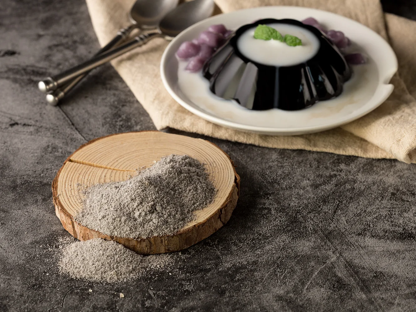 Grass Jelly Powder Pudding Jelly Powder for Boba Bubble Tea Ingredients Taiwan Made