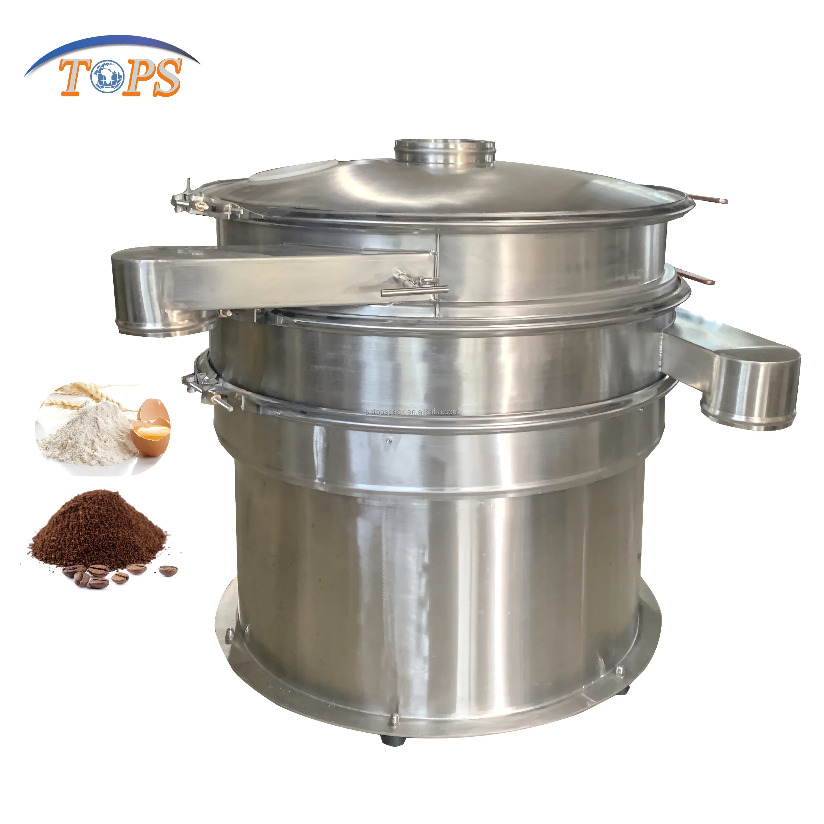 Advanced 1500mm Vibrating Sieve Machine Coffee Chocolate Sugar Flour Sieving Machine