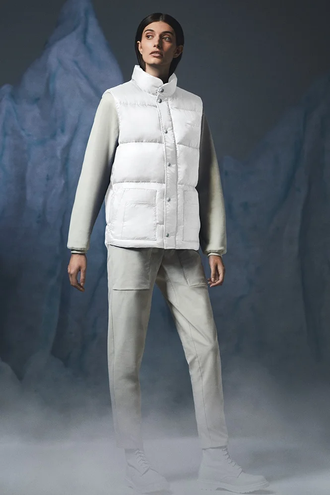 Pink Fashion high street style Utility multi-pockets men autumn winter custom puffer down vest men