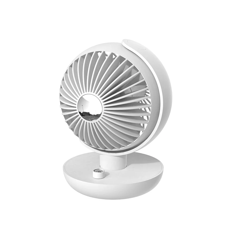 Customized 5600mAh Portable Fan USB Rechargeable Desktop Mini Electric Adjustable Air Cooler Desk Globe Desktop Circulating Fan