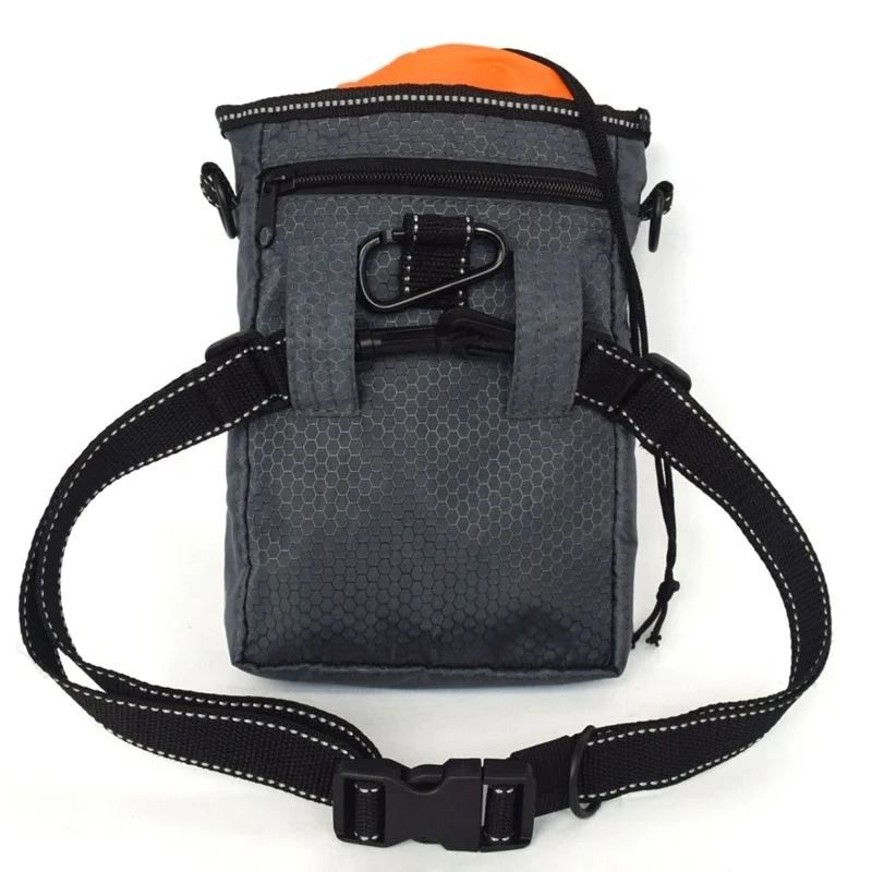 Multifunctional pet training bag adjustable waist bag for walking the dog sewing pet dog treat pouch
