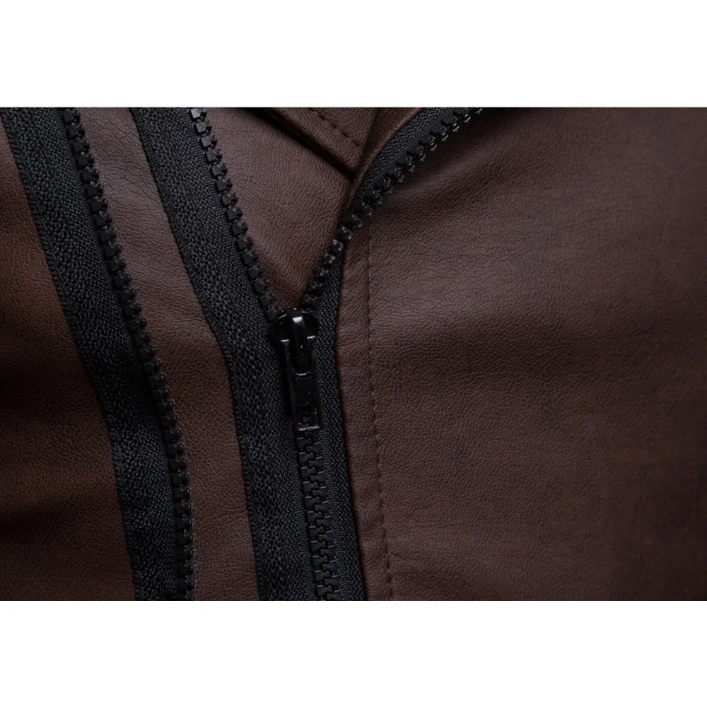 New Design Armor Biker Biker Men Leather Hot Sale Cheap New Arrival Turn Down Collar Fully Zipper Custom Leather Jackets