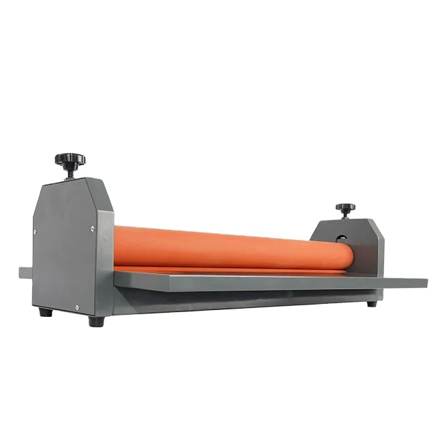 SONTO LBS750 Manual Cold Lamination Machine 750mm Desktop Cold Roll Laminator  High Quality Rubber Rollers