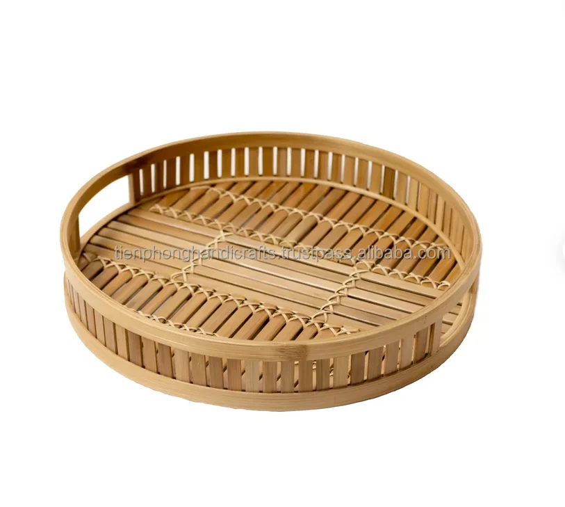 Luxury Style Breakfast Bamboo Serving Tray | Tray for Home, Hotel, Restaurant| Tienphong Handicrafts