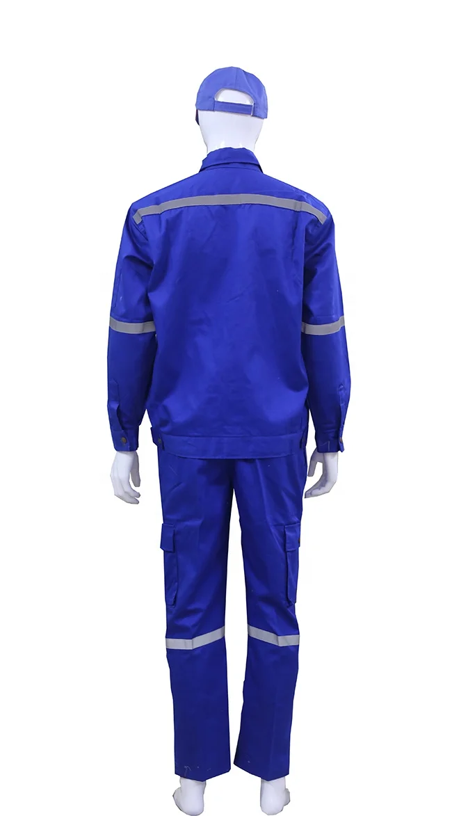 Fire proof Heat resistant 65%cotton, 33% Modacrylic, 2% Ani-static Fiber Overalls reflective Flame Retardant Coverall