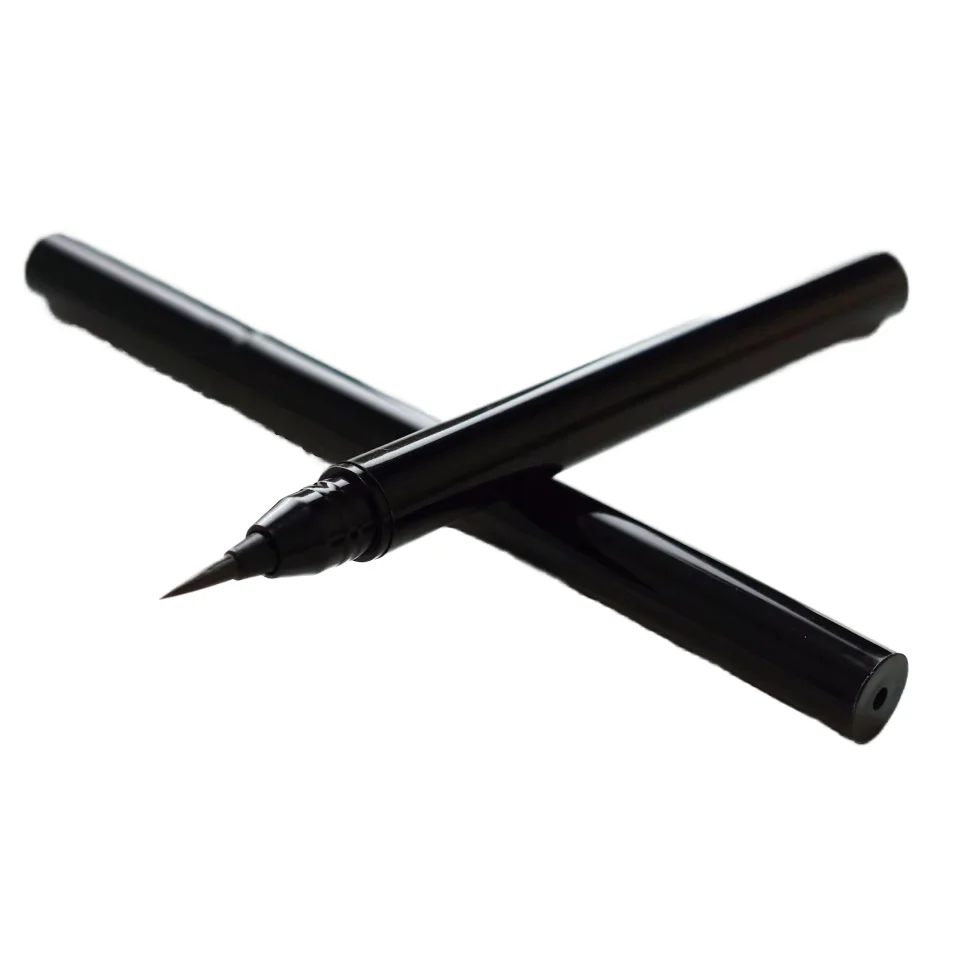 Waterproof Liquid Eyeliner with Quick-Dry Long-Lasting Feature Available in Fine Brush Ultra Fine Brush Felt Tip Flat Brush