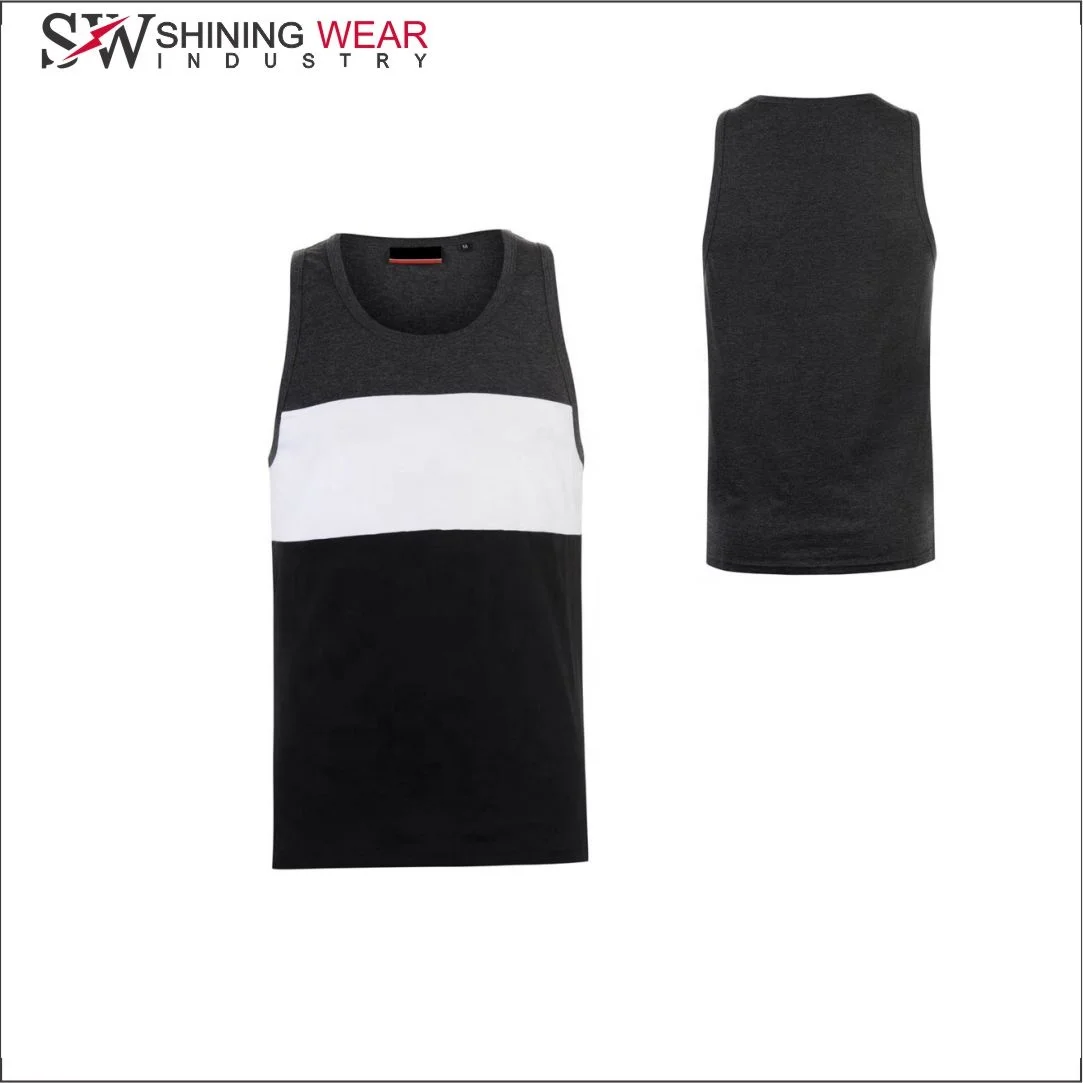 
Fashion Fitness Gym Custom Made Vests Summer Cotton Tank Top For Men 