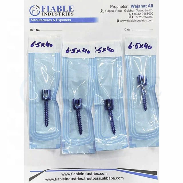 Ортопедический имплантат Для Фиксации Позвоночника/Винт Для Фиксации Позвоночника 6,4/самонарезающие/ортопедические инструменты