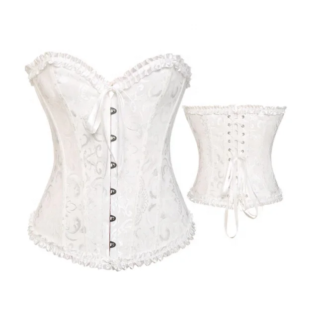 Genuine Quality Lace Up Vintage Corset Available For Women In Bright Multi Colors In Reasonable Prices