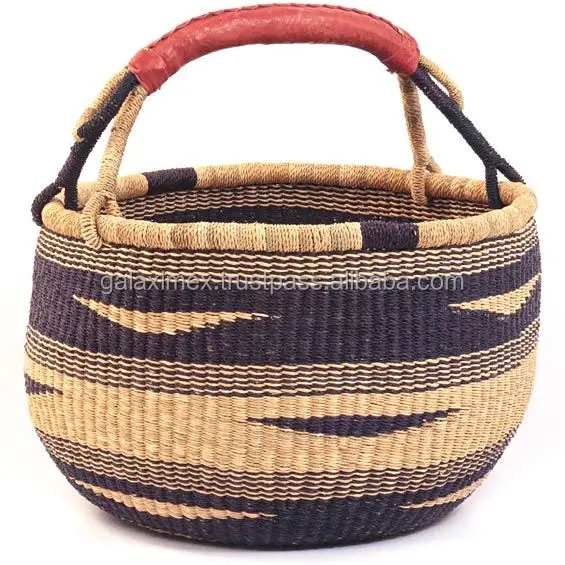 High quality Decorative bolga basket natural product also storage basket new collection 2022