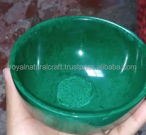 best Quality Polyresin Handmade Shield Salad Bowl With Marble Texture Aqua  And Flow Water Flower Used In Home Decor bar