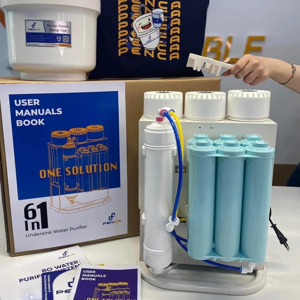 Hot Selling Water Filter System Filtro de Agua Alkaline Aquarium Filter 6 Stage Desktop Water Purifier Machine Made in Vietnam