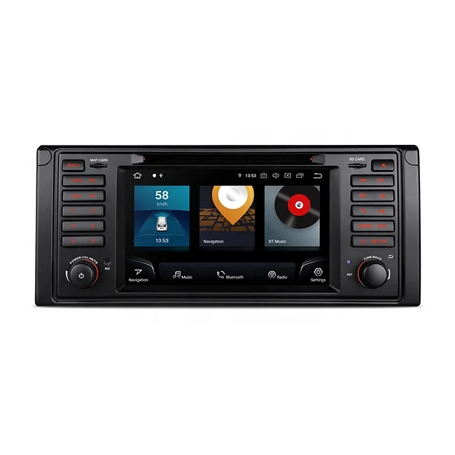7 inch Snapdragon AI Android 12 Octa Core Car DVD Navigation Stereo with Built-in Carplay Android Auto DSP 4G LTE for BMW E39